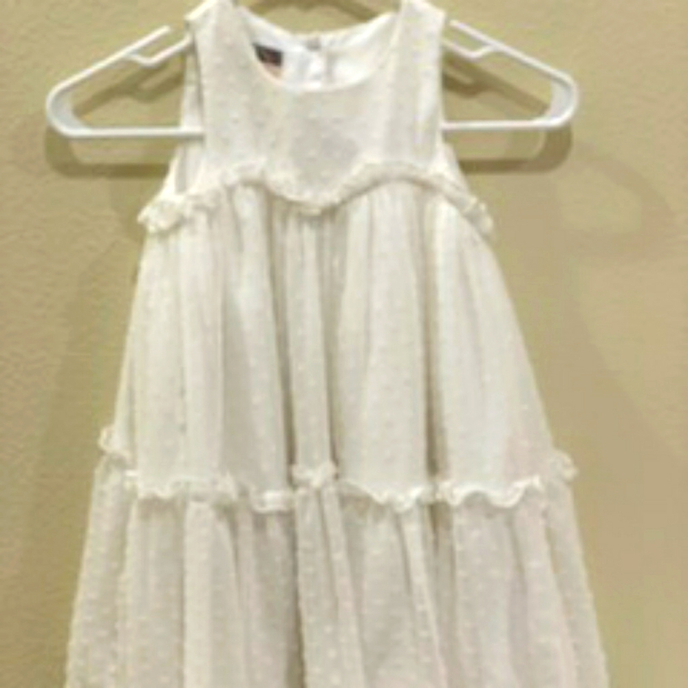 Peppa and julie white girls dress size 4T